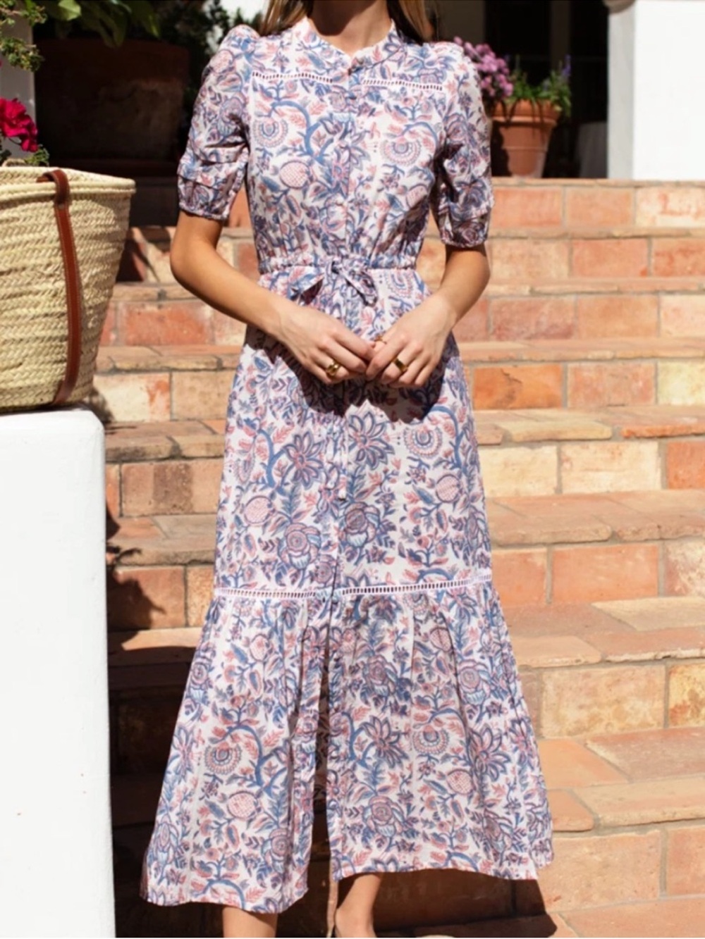 NWT Emerson Fry Love, Tomas Lucy 4 Floral Button Front Dress Size XL Retail $188